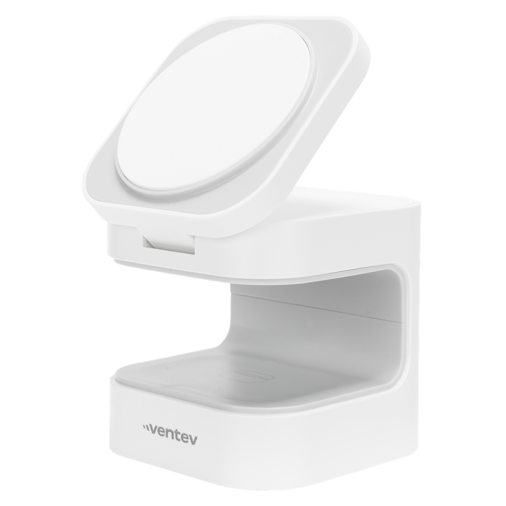 Ventev - 15w Qi2 Wireless Charging Cube 2-in-1 - White