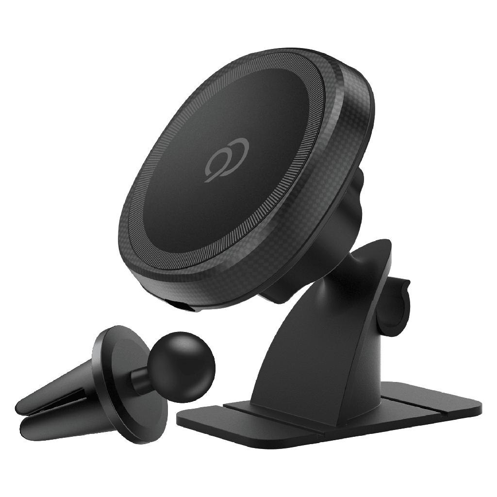 Nimbus9 - Wireless Charging Magnetic Vent / Dash Phone Mount Kit - Black