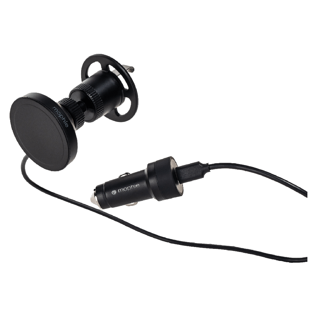 Mophie - Snap Plus Wireless Charging Car Vent Mount With Qi2 - Black