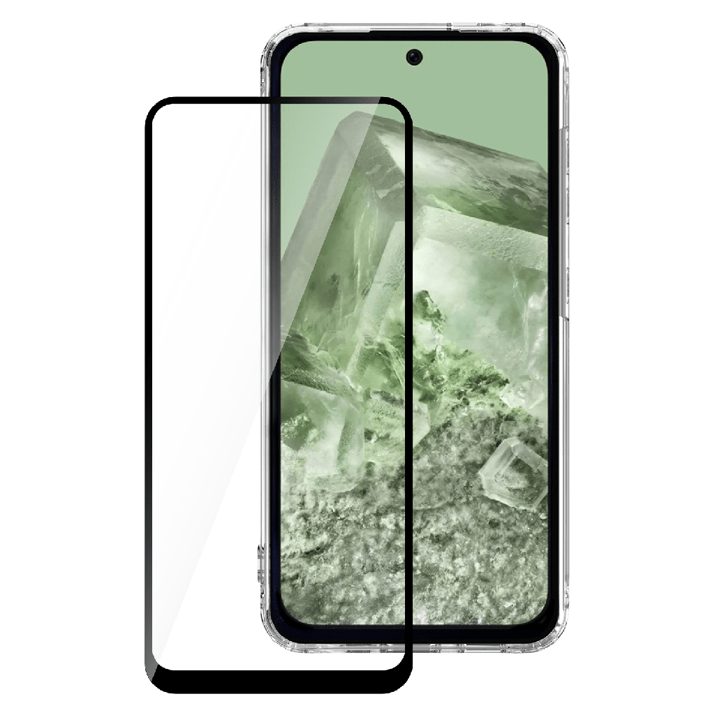 Ampd - 3d Full Faced Tempered Glass For Google Pixel 8a - Clear
