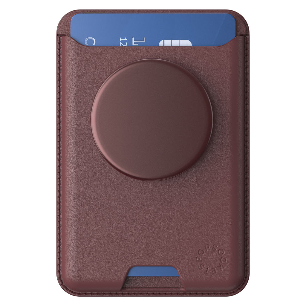 Popsockets - Magsafe Popwallet Plus - Oxblood Alum
