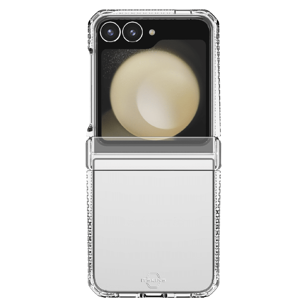 Itskins - Hybridr Clear Hinge Case For Samsung Galaxy Z Flip6   /   Galaxy Z Flip7 Fe - Transparent
