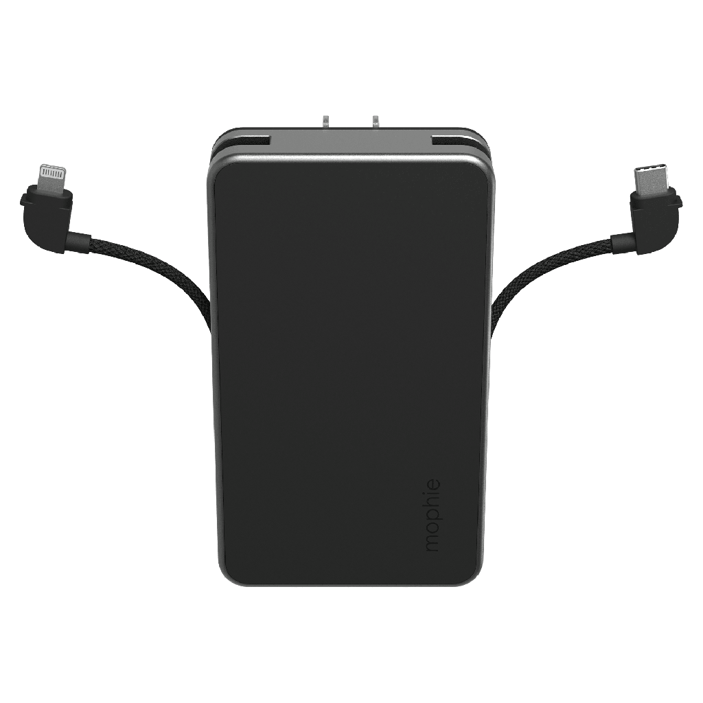 Mophie - Powerstation Plus 2024 Ac Power Bank 10000 Mah - Black