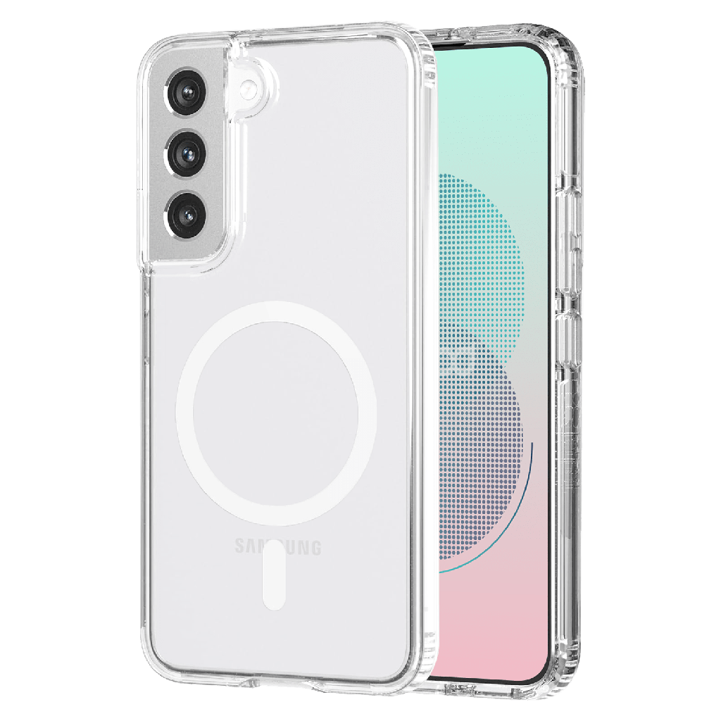 Ampd - Tpu  /  Acrylic Crystal Clear Magsafe Case For Samsung Galaxy S22 - Clear