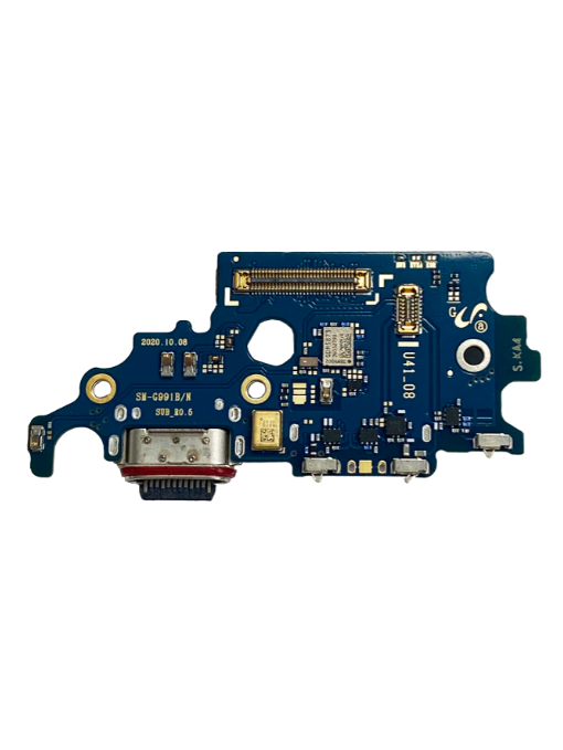 Charging Port Board With Sim Card Reader For Samsung Galaxy S21 5G (G991B) (International Version) (Premium)