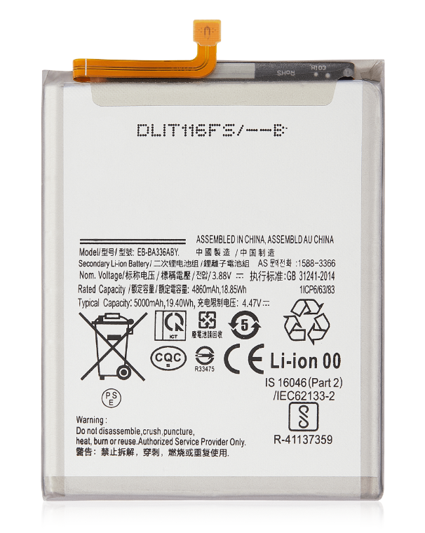 Battery For Samsung Galaxy A53 5G (A536 / 2022) / A33 5G (A336 / 2022) (EB-BA336ABY) (Ground Shipping Only)