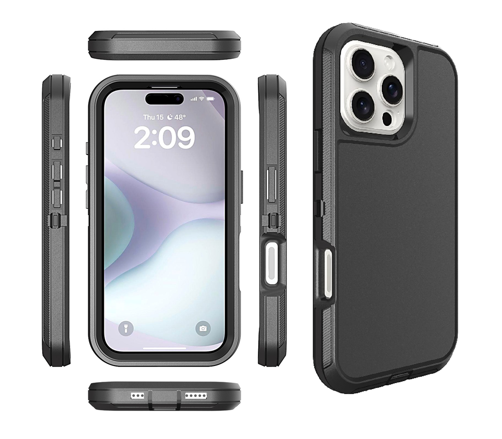  DualPro Protector Case for iPhone 16 Pro - Black