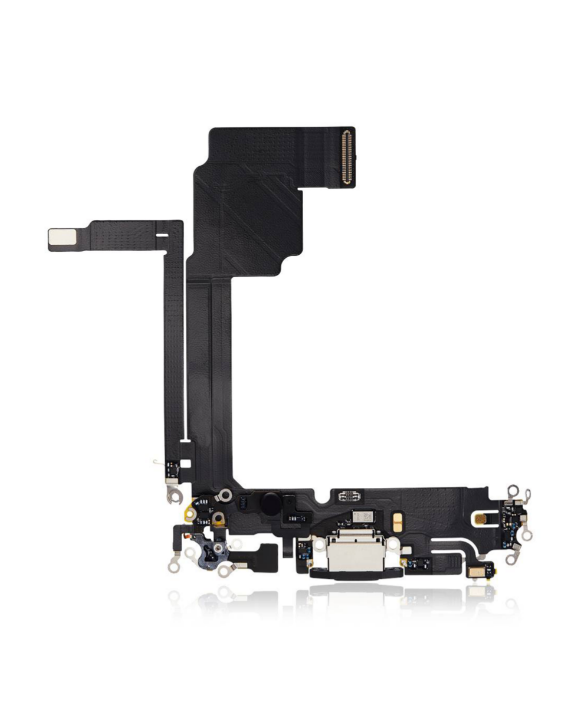 Charging Port Flex Cable Compatible For iPhone 15 Pro Max (Premium) (Black Titanium)