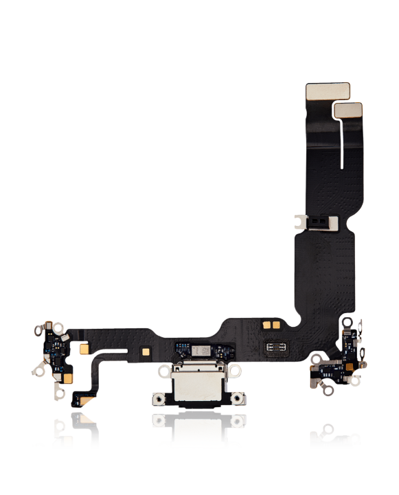 Charging Port Flex Cable For iPhone 15 Plus (Premium) (Black)