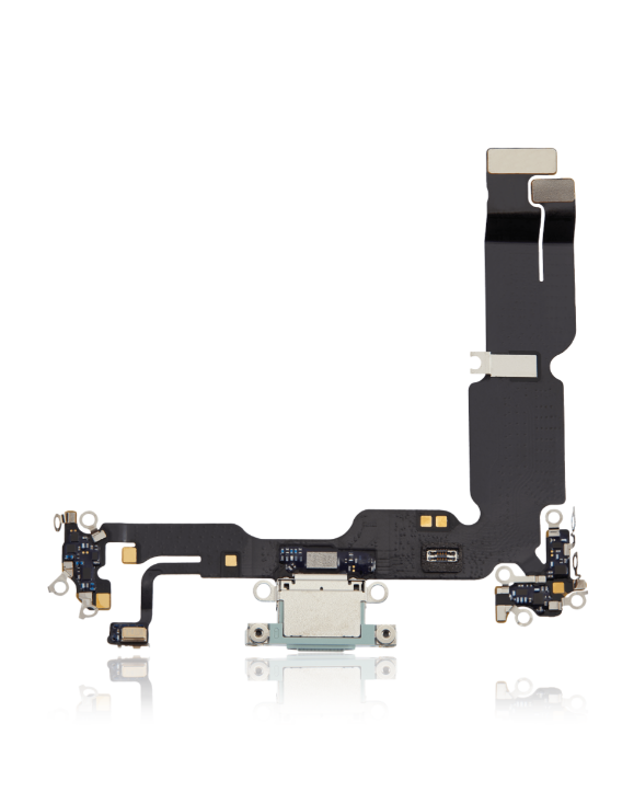Charging Port Flex Cable Compatible For iPhone 15 Plus (Premium) (Green)