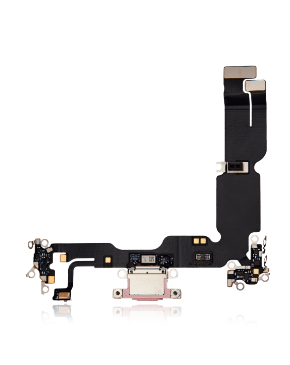 Charging Port Flex Cable For iPhone 15 Plus (Premium) (Pink)