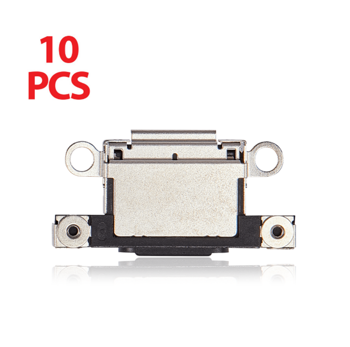 Charging Port Only For iPhone 15 / 15 Plus (Black) (10 Pack) (Premium)