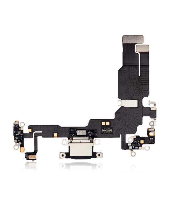 Charging Port Flex Cable Compatible For iPhone 15 (Premium) (Black)