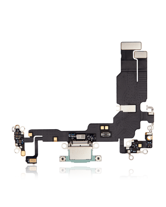 Charging Port Flex Cable Compatible For iPhone 15 (Premium) (Green)