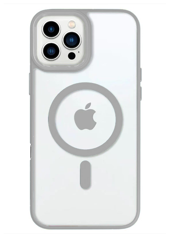 Clear Focus Case with Magsafe for  iPhone 16 - Gray