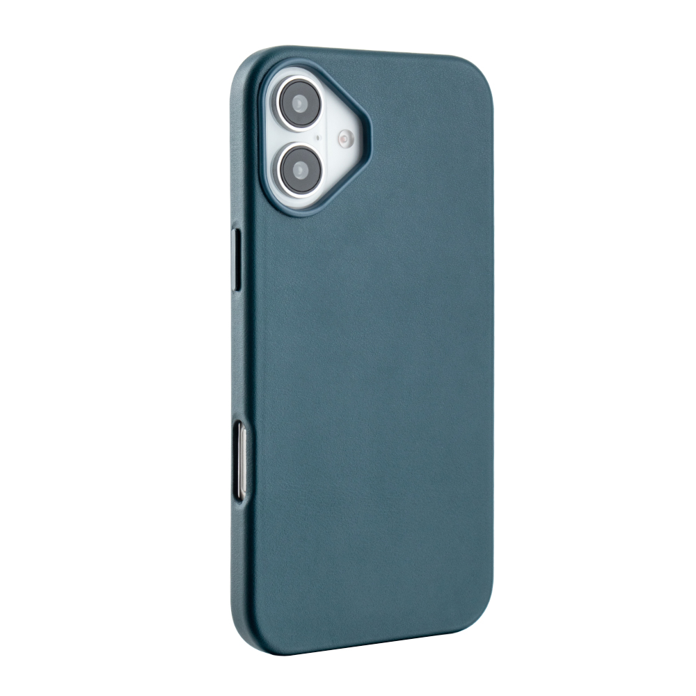 Leatherette Case with inner Magsafe for iPhone 16 Plus - Dark Blue