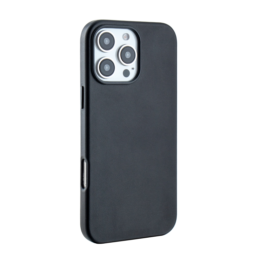 Leatherette Case with inner Magsafe for iPhone 16 Pro - Black
