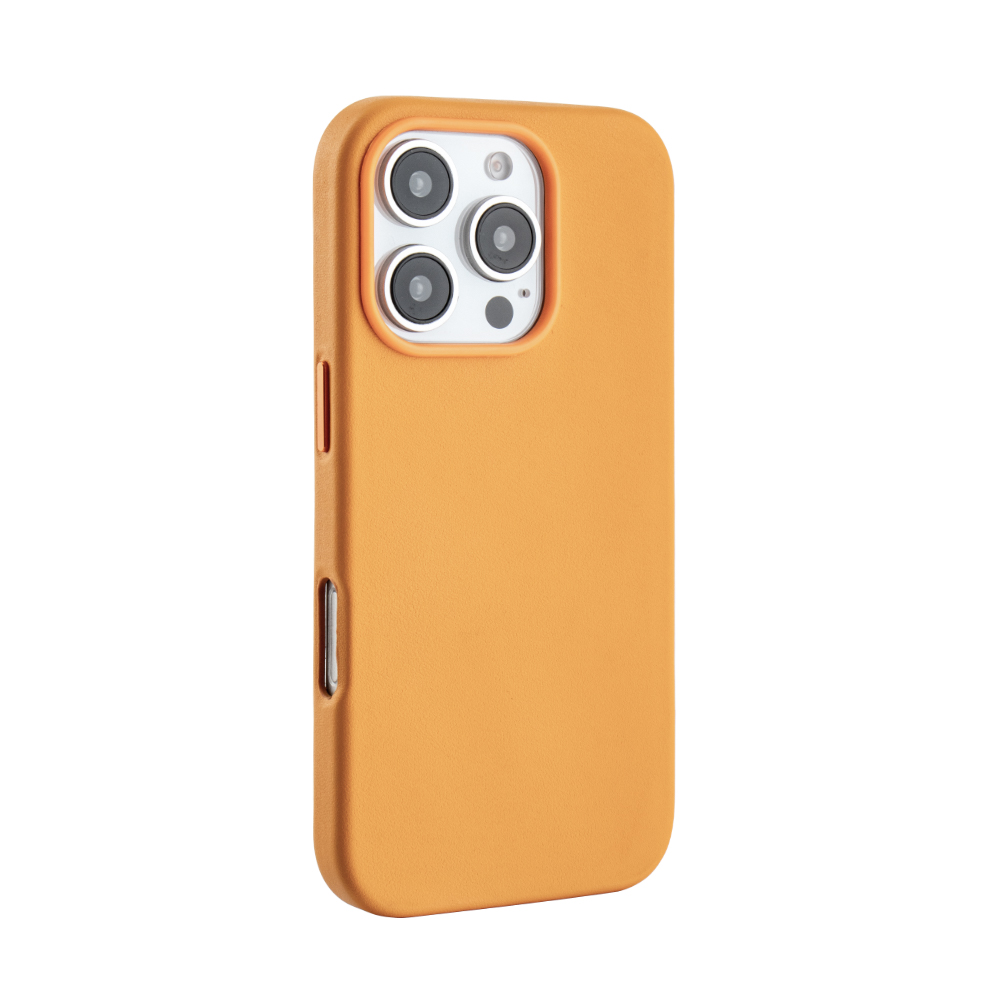 Leatherette Case with inner Magsafe for iPhone 16 Pro Max - Hermes