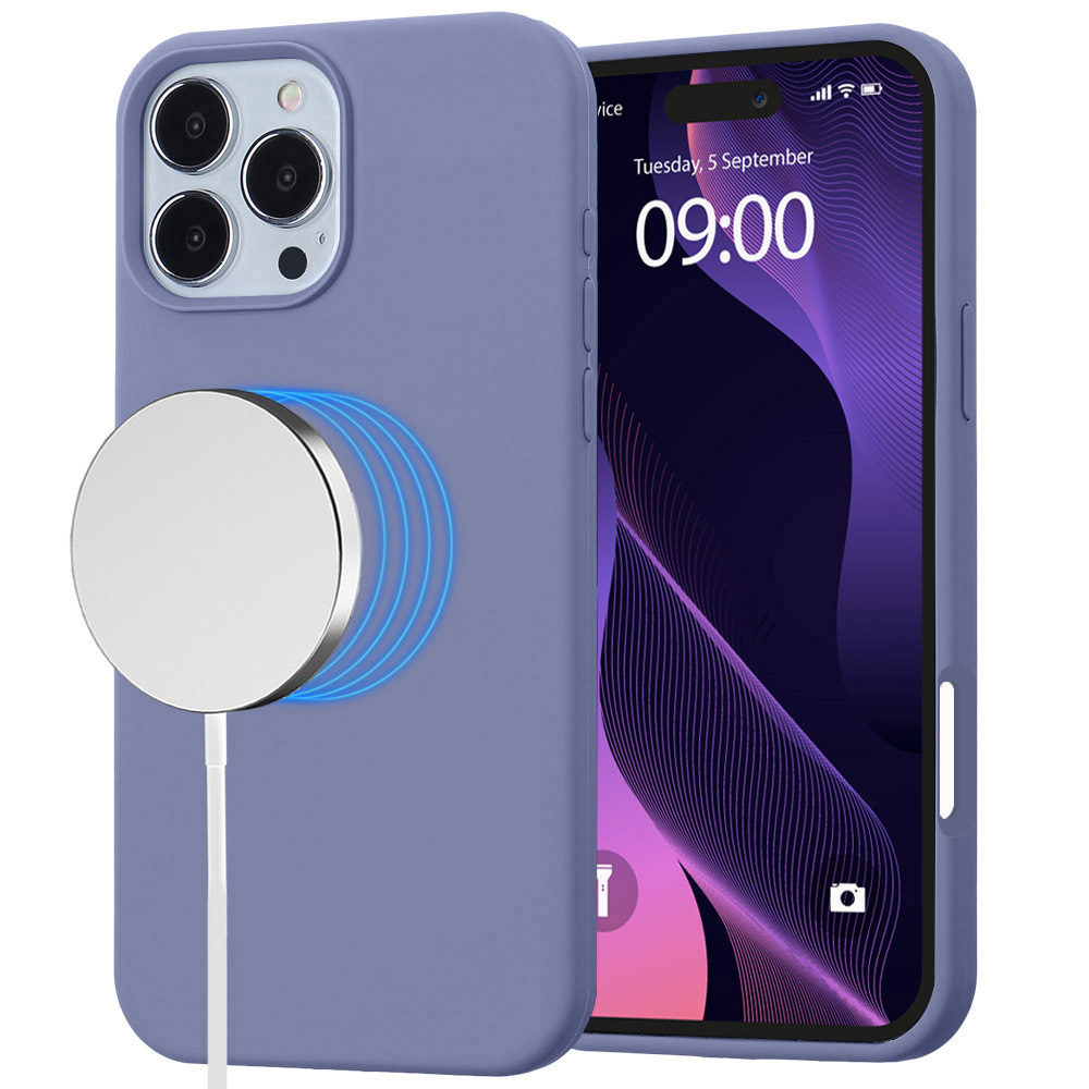 MagSilicone Case for iPhone 16 - Lavender