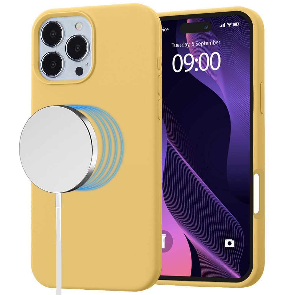 MagSilicone Case for iPhone 16 - Yellow
