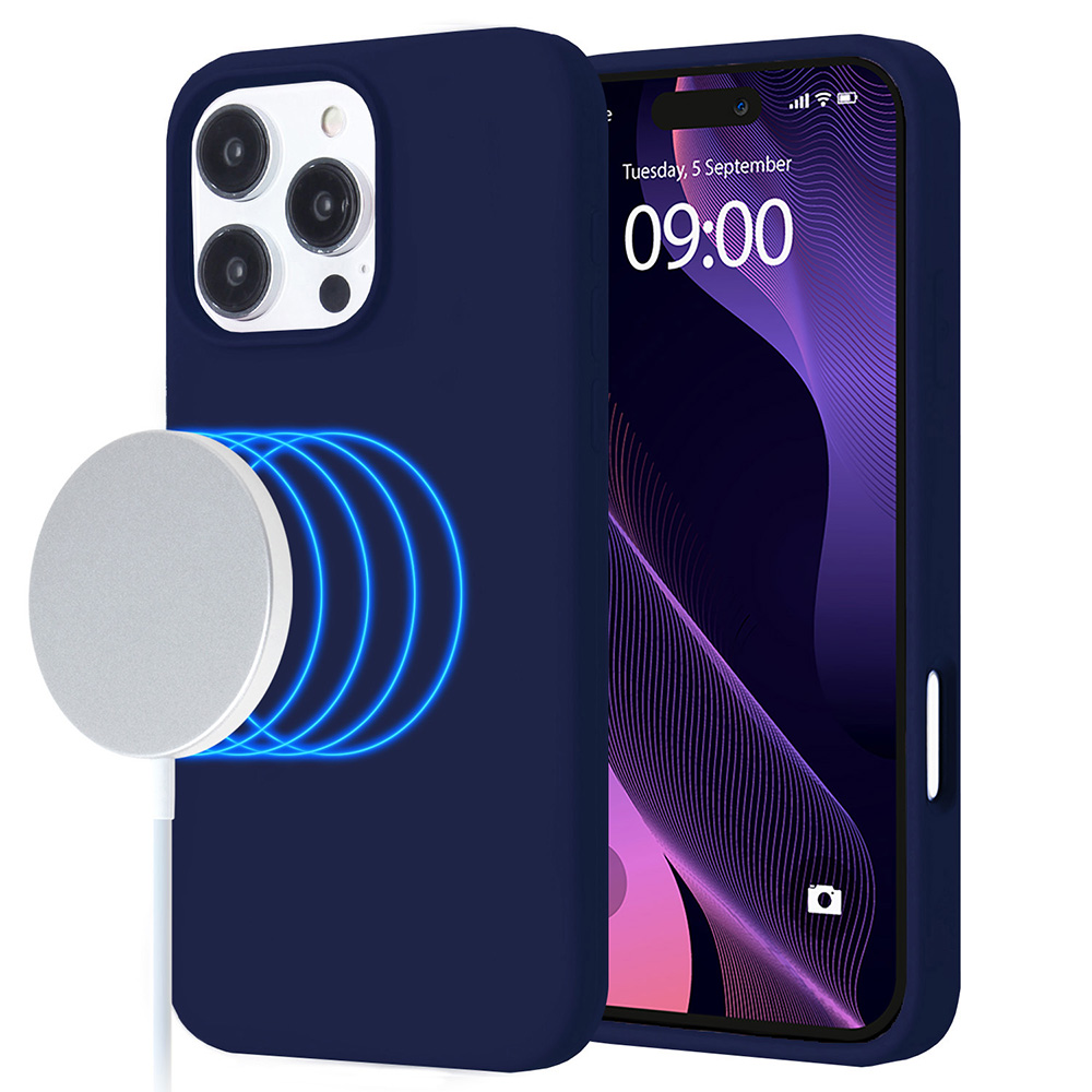MagSilicone Case for iPhone 16 Pro - Dark Blue