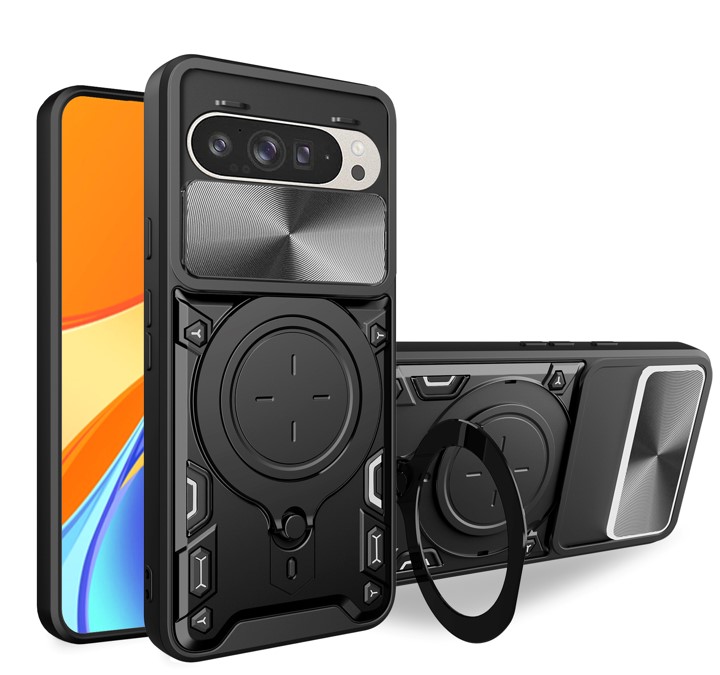  Stand Titan Case for Google Pixel 9 Pro - Black