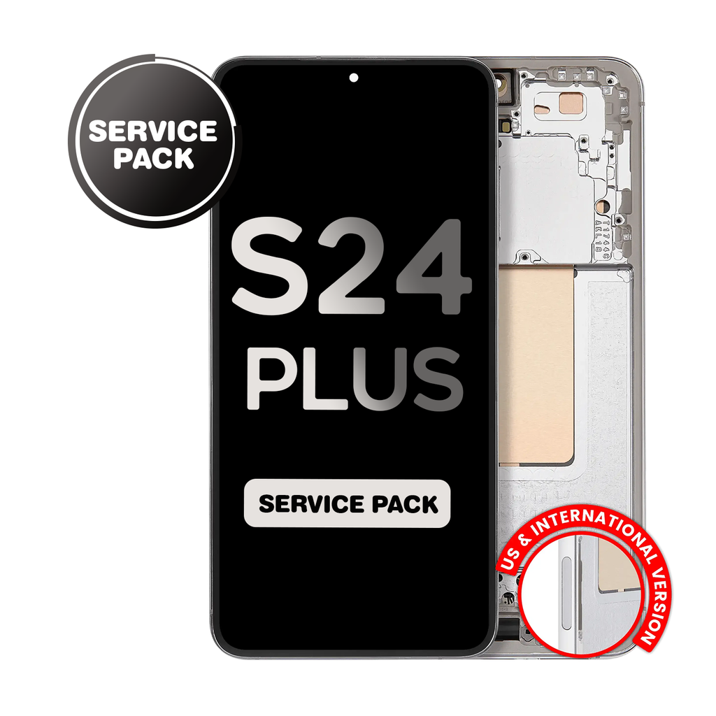 OLED Assembly for Samsung Galaxy S24 Plus (S926) with Frame - Gray (Service Pack)