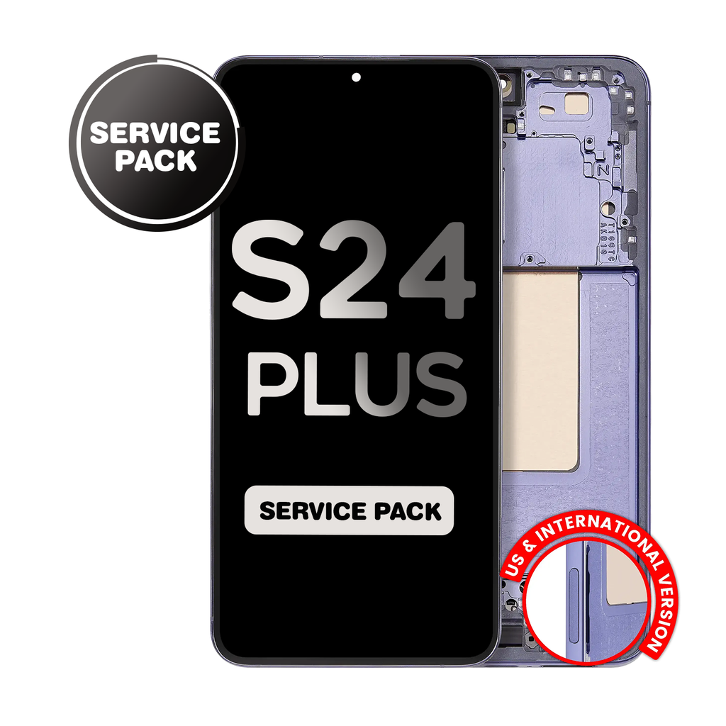 OLED Assembly for Samsung Galaxy S24 Plus (S926) with Frame - Violet (Service Pack)