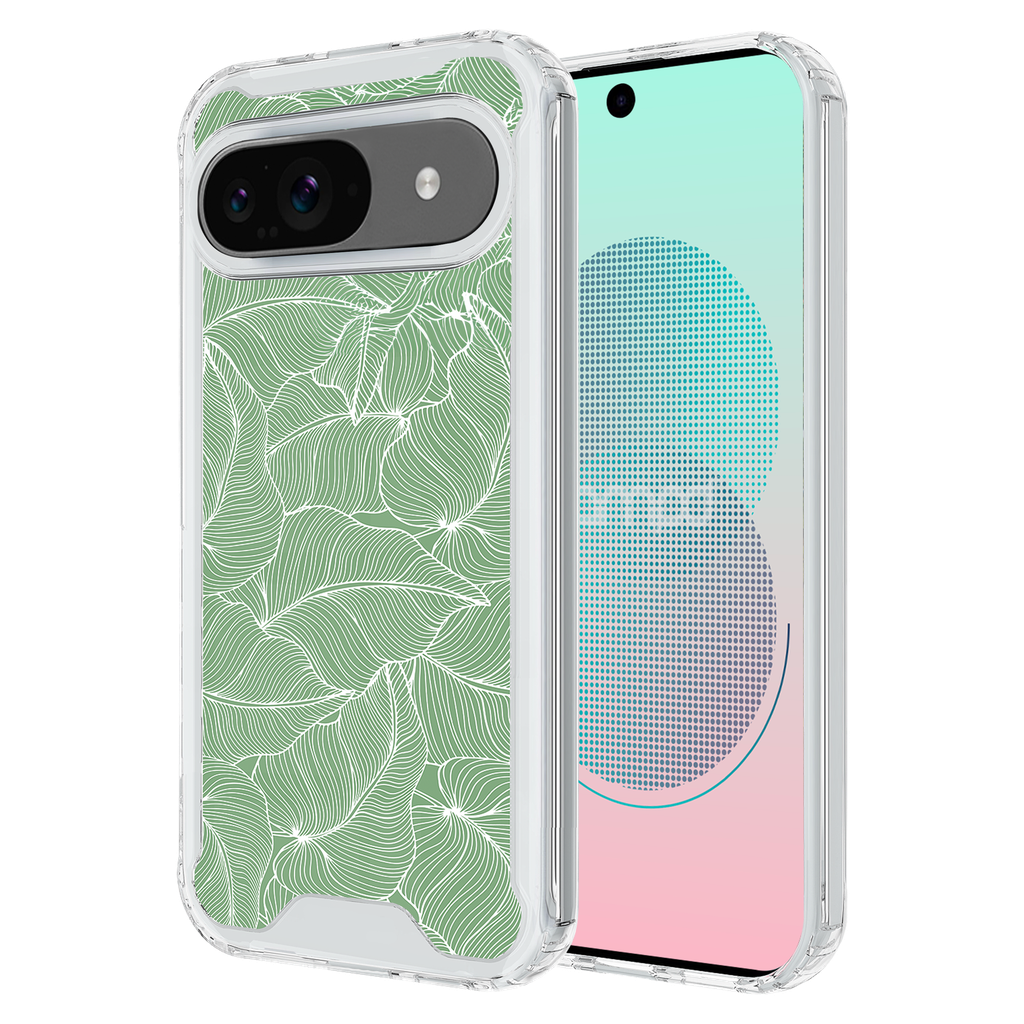 Ampd - Tpu  /  Acrylic Hd Print Case For Google Pixel 9  /  Pixel 9 Pro - Palm Pattern
