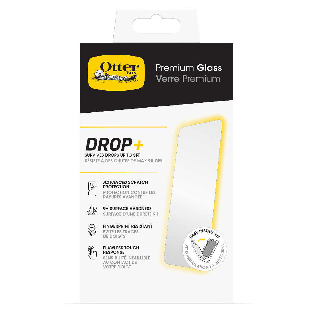 Otterbox - Premium Glass Screen Protector For Apple Iphone 14   /   Iphone 13 Pro   /   Iphone 13   /   Iphone 16e   /   Iphone 17e - Clear