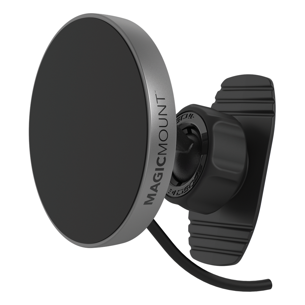 Scosche - Magicmount Pro Qi2 Wireless Charger Dash / Vent Mount - Black