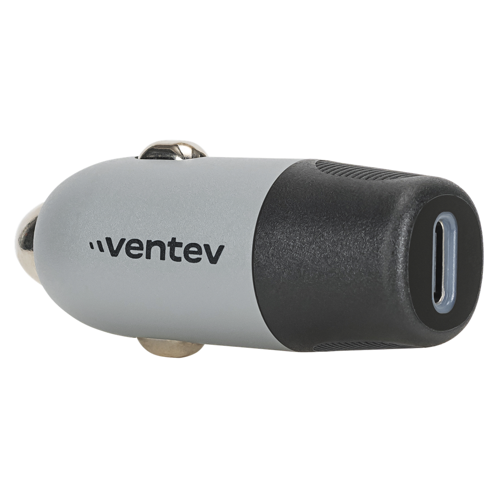 Ventev - 20w Ultrafast Usb C Universal Car Charger - Dark Gray