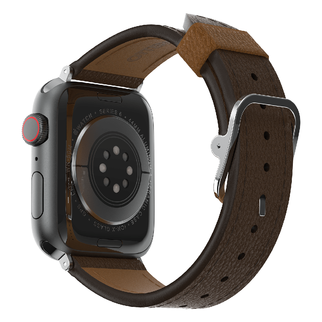Otterbox - Symmetry Cactus Leather Watch Band For Apple Watch 42mm  /  44mm  /  45mm - Rich Adobe