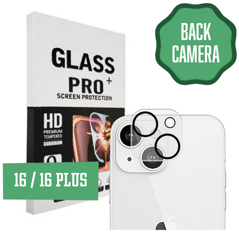Back Camera Tempered Glass for iPhone 16 / 16 Plus
