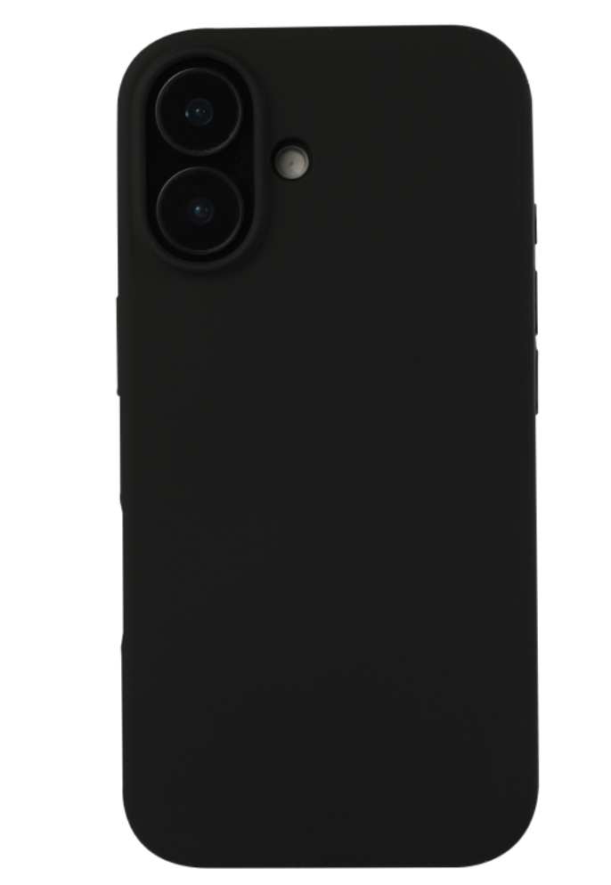 Premium Silicone Case for iPhone 16 - Black