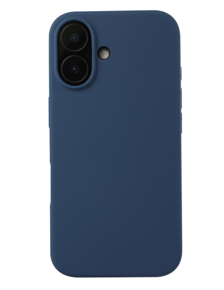 Premium Silicone Case for iPhone 16 - Dark Blue