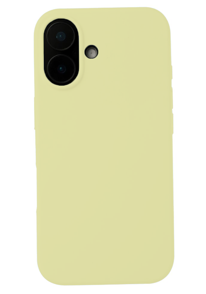 Premium Silicone Case for iPhone 16 - Yellow