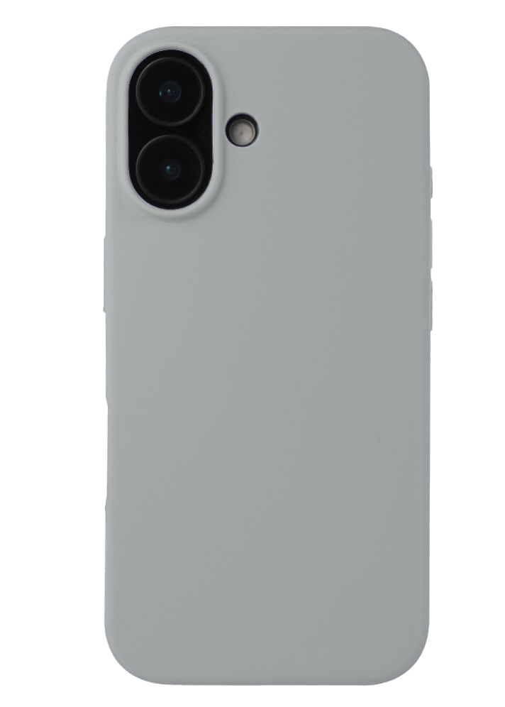 Premium Silicone Case for iPhone 16 Plus - Gray