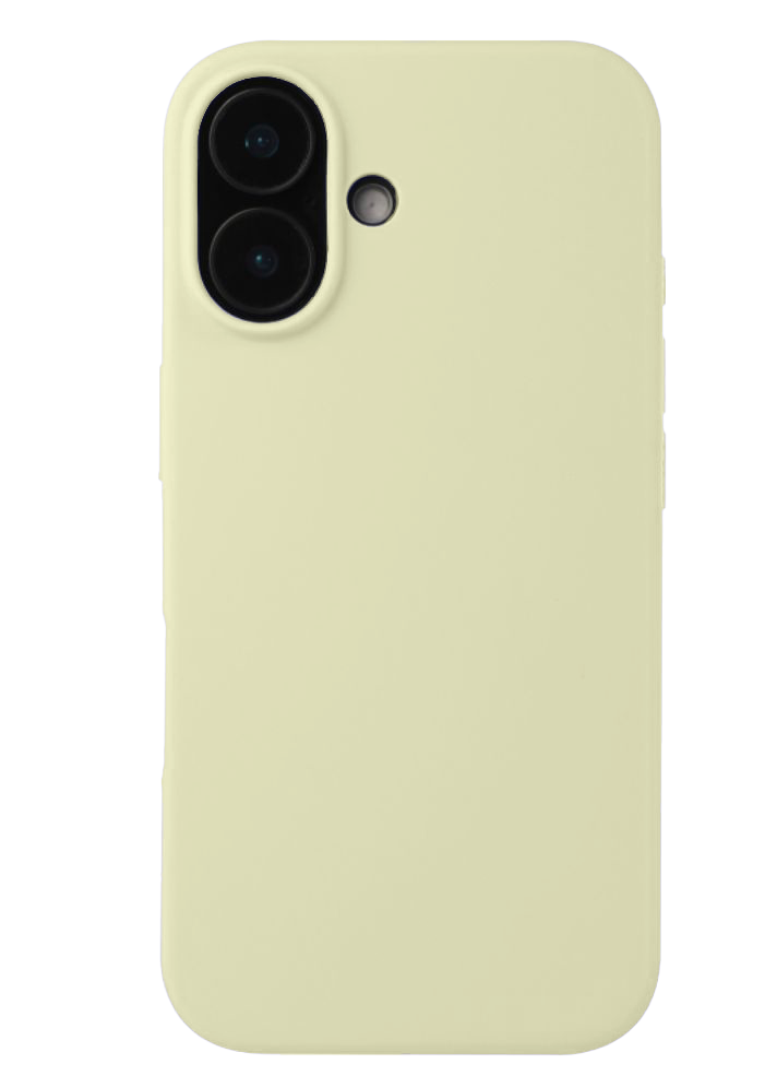 Premium Silicone Case for iPhone 16 Plus - Yellow