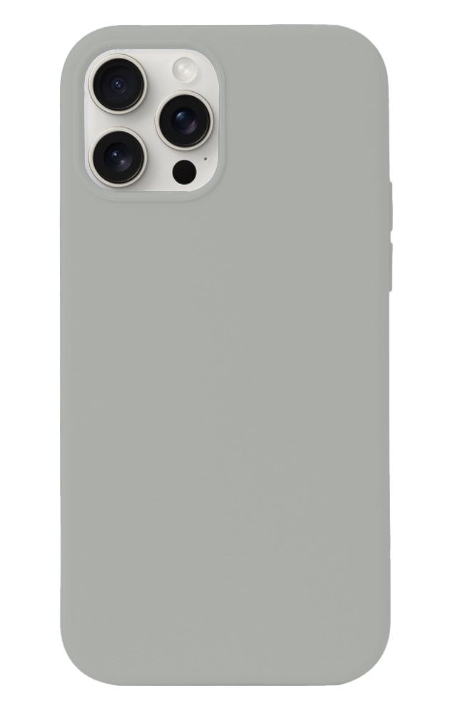 Premium Silicone Case for iPhone 16 Pro Max - Gray