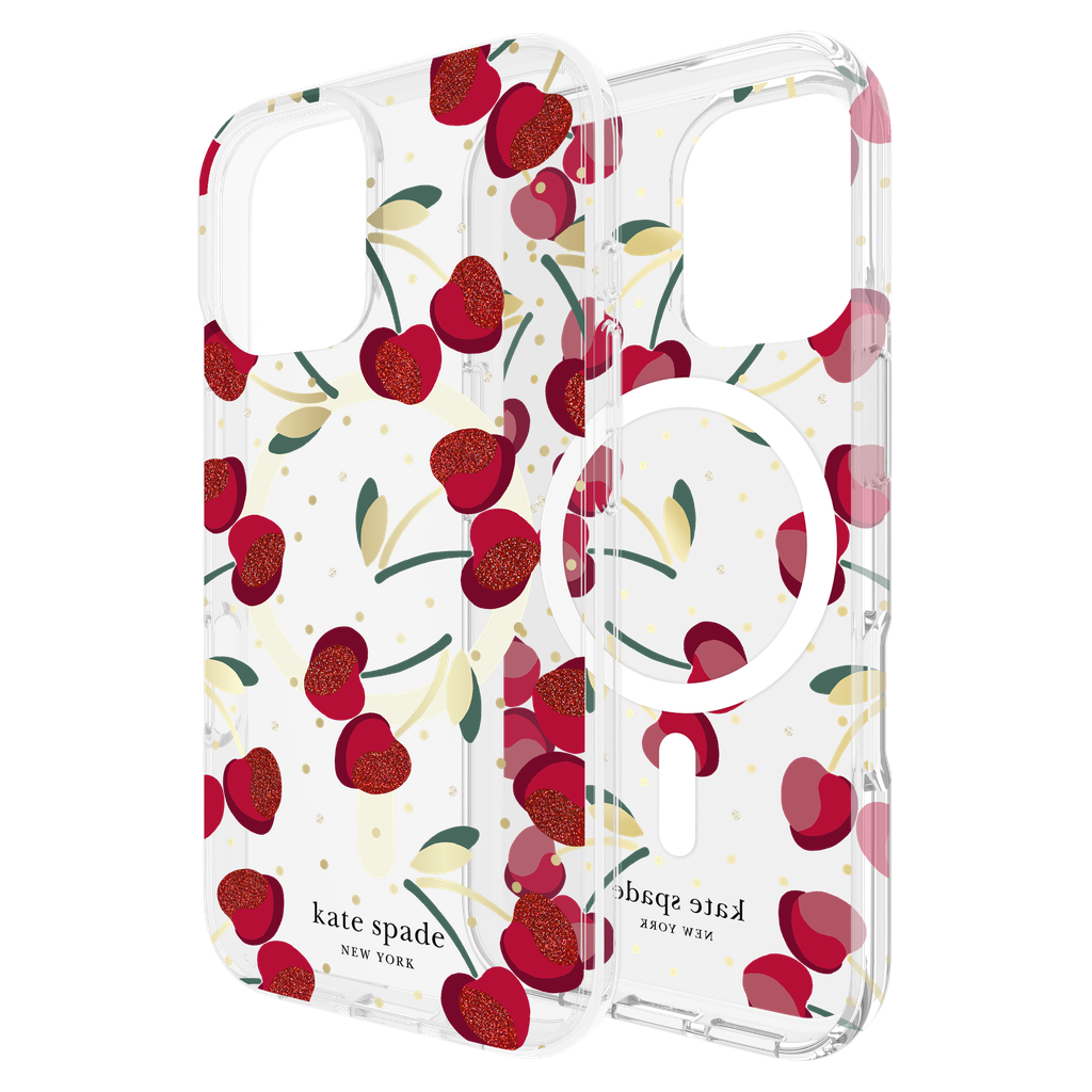 Kate Spade - Protective Magsafe Case For Apple Iphone 16 - Cherry Dot