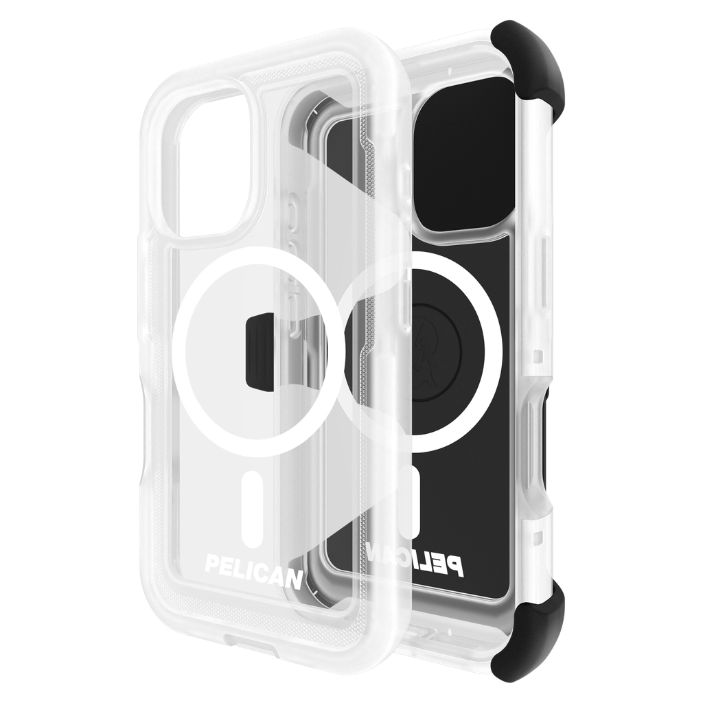 Pelican - Voyager Magsafe Case With Holster For Apple Iphone 16 - Clear