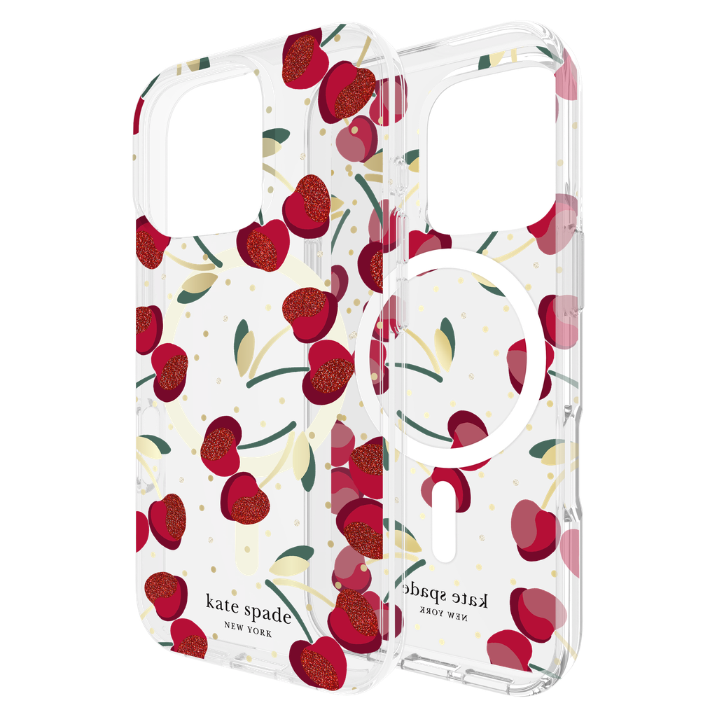 Kate Spade - Protective Magsafe Case For Apple Iphone 16 Pro - Cherry Dot