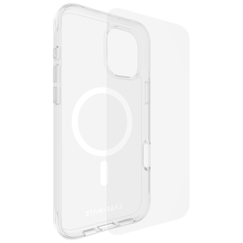 Case-mate - Protection Pack Tough Magsafe Case And Glass Screen Protector For Apple Iphone 16 Plus - Clear