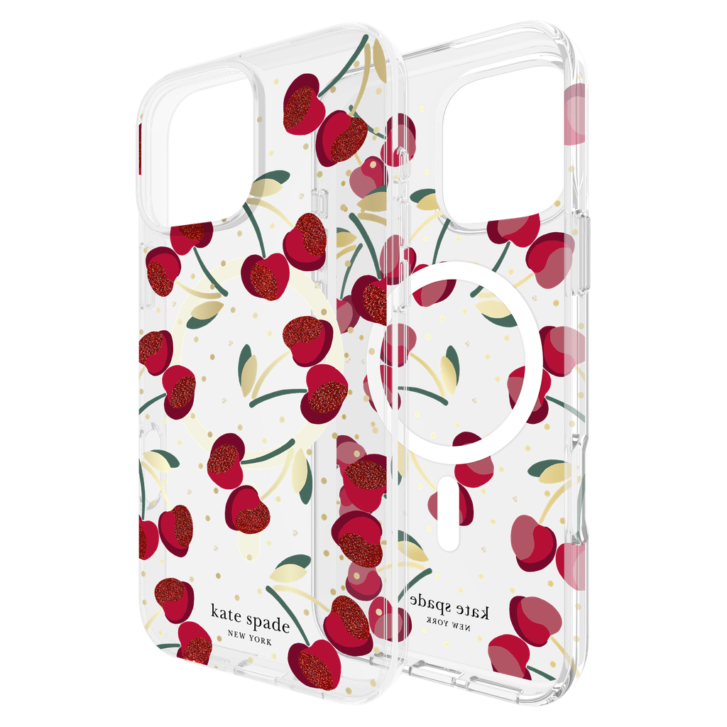 Kate Spade - Protective Magsafe Case For Apple Iphone 16 Pro Max - Cherry Dot
