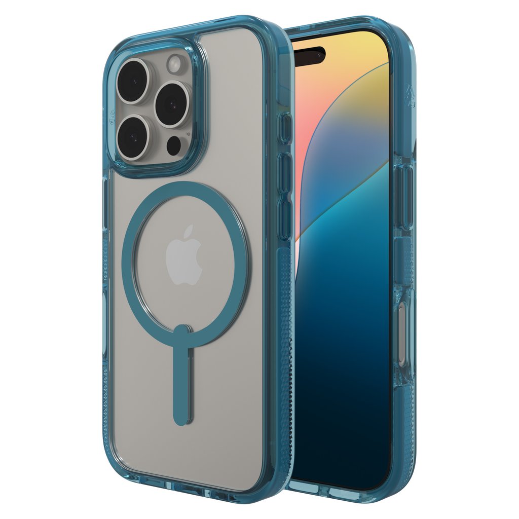 Zagg - Santa Cruz Snap Magsafe Case For Apple Iphone 16 Pro - Retro Blue