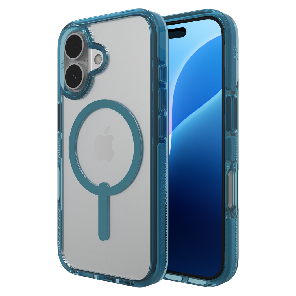 Zagg - Santa Cruz Snap Magsafe Case For Apple Iphone 16 - Retro Blue
