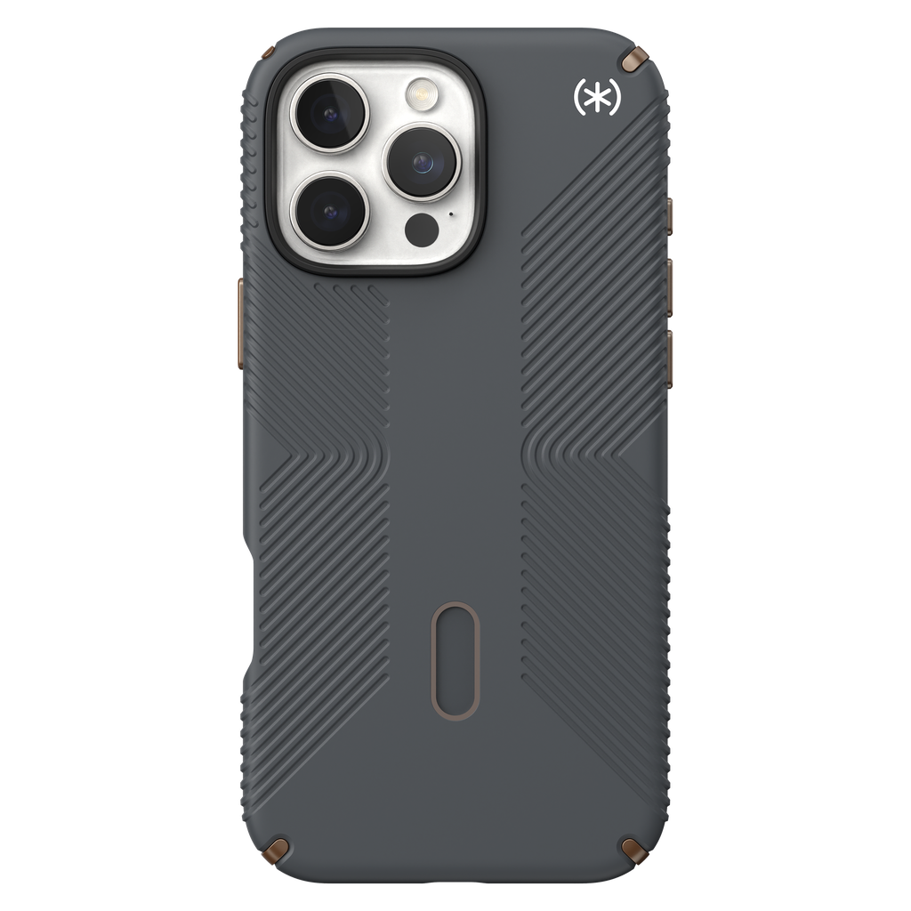 Speck - Presidio2 Grip Case With Clicklock For Apple Iphone 16 Pro Max - Charcoal Grey