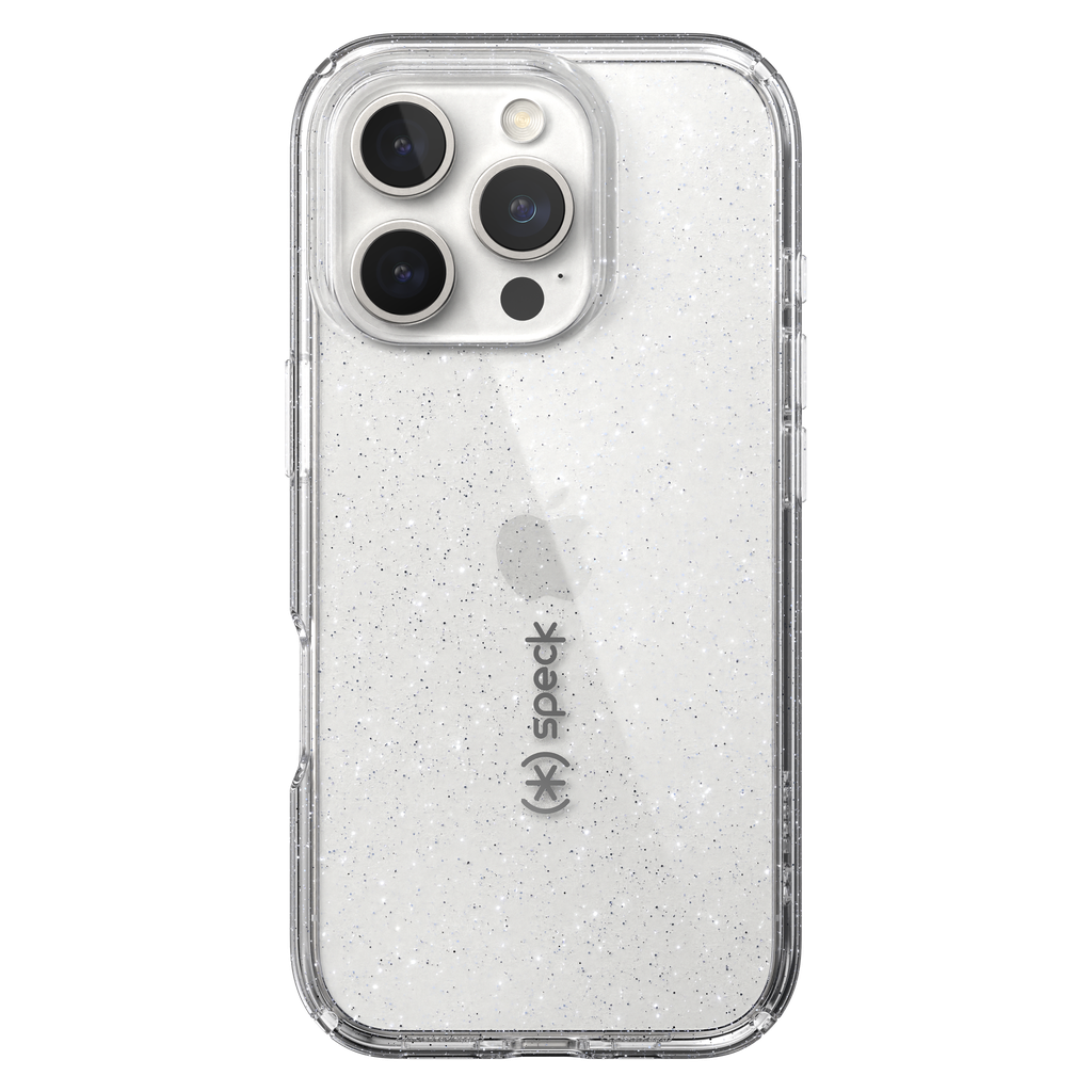 Speck - Gemshell Lux Case For Apple Iphone 16 Pro - Platinum Glitter