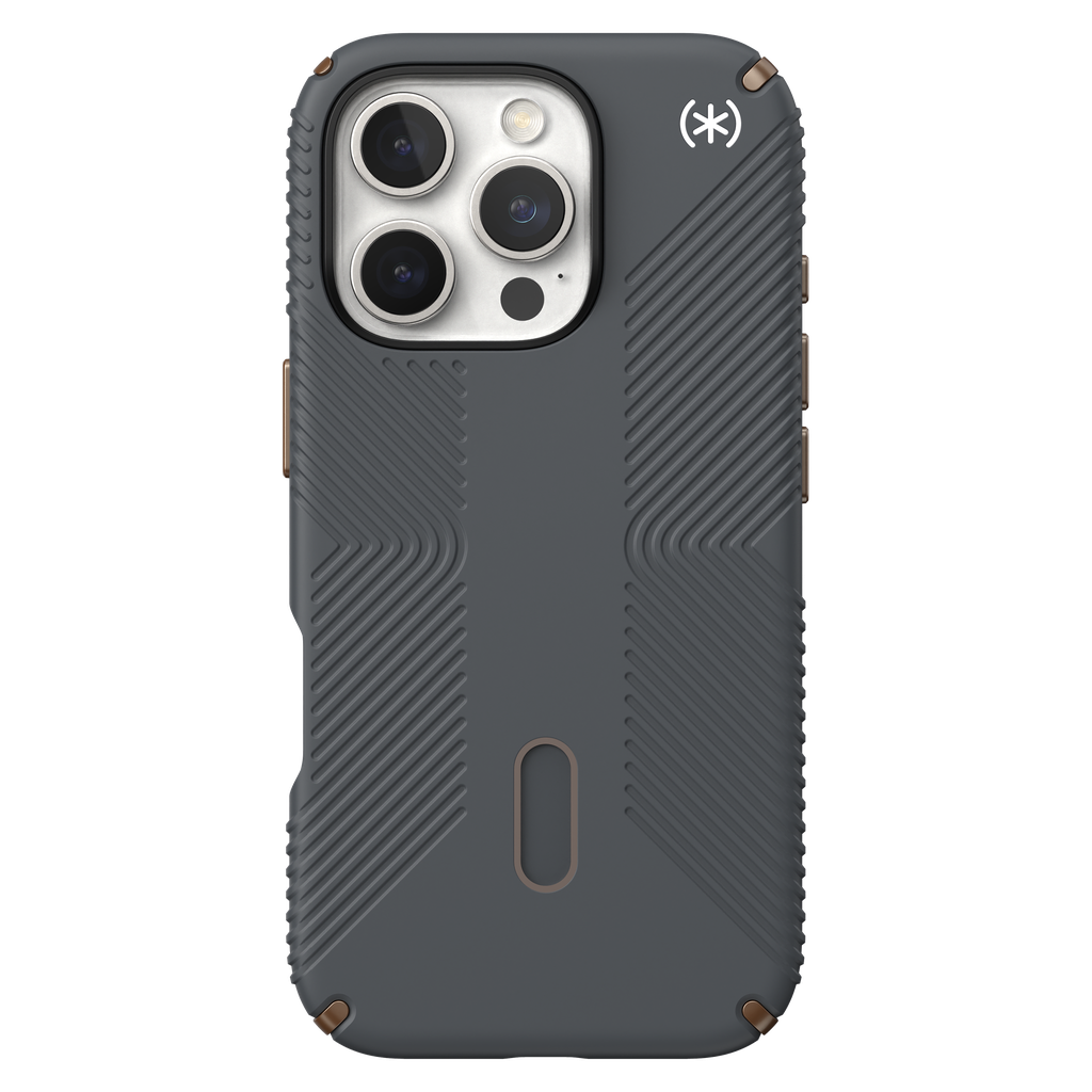 Speck - Presidio2 Grip Case With Clicklock For Apple Iphone 16 Pro - Charcoal Grey
